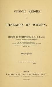 Tapa de Clinical memoirs on diseases of women