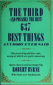 Tapa de The Third--and possibly the best--637 best things anybody ever said