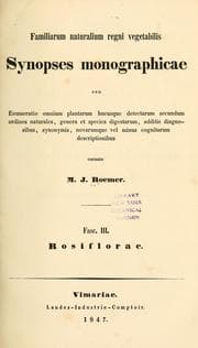 Tapa de Familiarum naturalium regni vegetabilis synopses monographicae