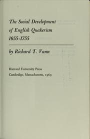 Tapa de The social development of English Quakerism, 1655-1755