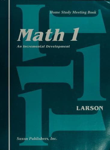 Tapa de Saxon Math 1 (Homeschool Math Grade 1)
