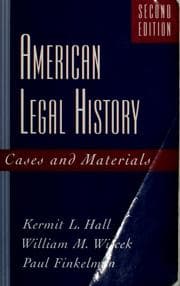 Tapa de American legal history