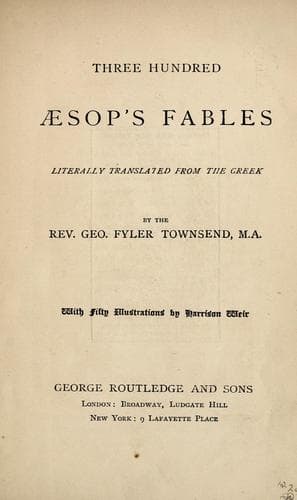 Tapa de Three hundred Aesop's fables