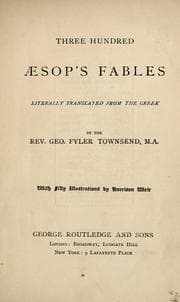 Tapa de Three hundred Aesop's fables