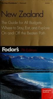 Tapa de Fodor's New Zealand