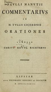 Tapa de Commentarius in M. Tullii Ciceronis orationes
