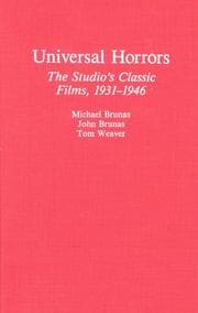 Tapa de Universal horrors
