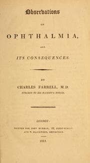 Tapa de Observations on ophthalmia and its consequences