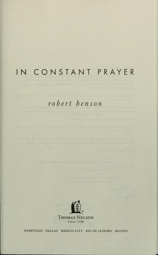 Tapa de In constant prayer