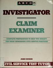 Tapa de Investigator, claim examiner