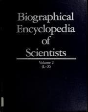 Tapa de A Biographical encyclopedia of scientists