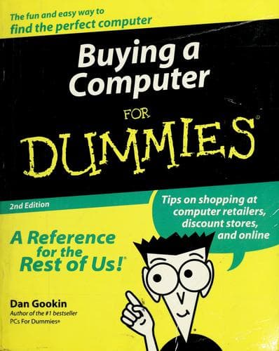 Tapa de Buying a computer for dummies