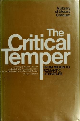 Tapa de The critical temper