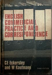 Tapa de English commercial practice and correspondence