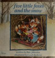 Tapa de Five little foxes and the snow