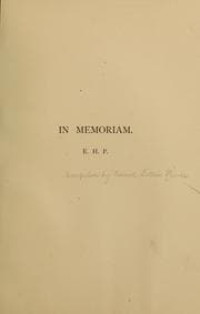 Tapa de In memoriam