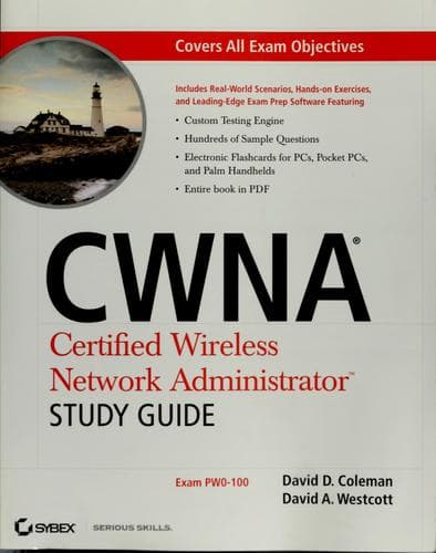Tapa de CWNA Certified Wireless Network Administrator study guide