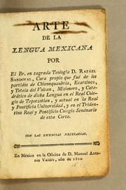 Tapa de Arte de la lengua mexicana