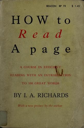 Tapa de How to read a page