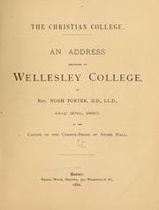 Tapa de The Christian college...