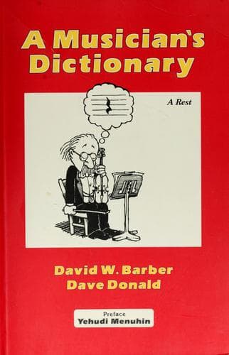 Tapa de A Musician's Dictionary