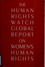 Tapa de The Human Rights Watch global report on women's human rights