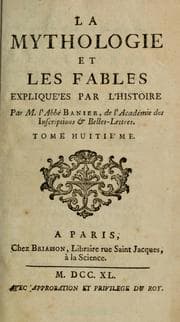 Tapa de La mythologie et les fables expliquées par l'histoire