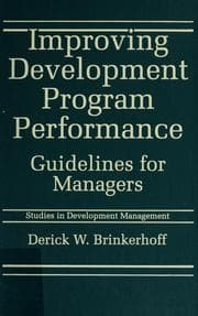 Tapa de Improving development program performance