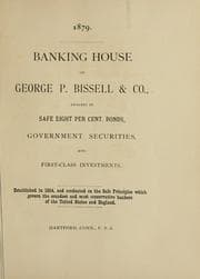 Tapa de Banking house of George P. Bissell & Co., dealers in safe eight per cent. bonds, government securities, and first-class investments