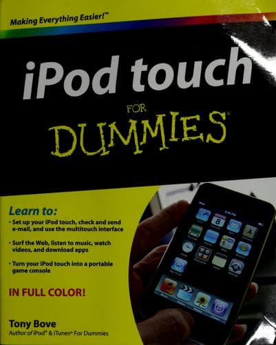Tapa de iPod touch for dummies