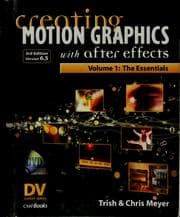 Tapa de Creating Motion Graphics with After Effects, Volume 1: The Essentials