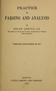 Tapa de Practice in parsing and analysis