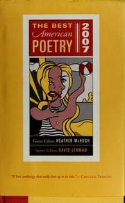 Tapa de The Best American Poetry 2007