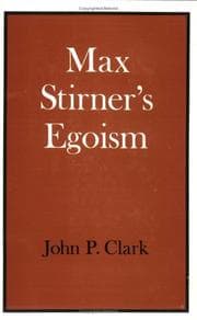 Tapa de Max Stirner's egoism