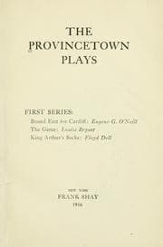Tapa de The Provincetown plays