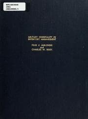Tapa de Military essentiality in inventory management