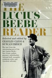Tapa de The Lucius Beebe reader