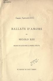 Tapa de Ballata d'amore del secolo XIII messe in luce per la prima volta