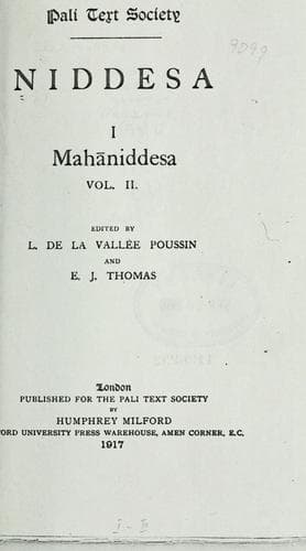 Tapa de Niddesa, Mahaniddesa