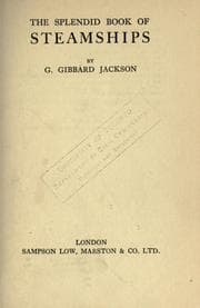Tapa de The splendid book of steamships