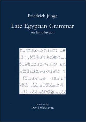Tapa de Late Egyptian Grammar