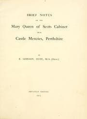 Tapa de Brief notes on the Mary Queen of Scots Cabinet from Castle Menzies, Perthshire. [With plates.]