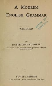 Tapa de A modern English grammar