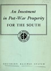 Tapa de An Investment in post-war prosperity for the South