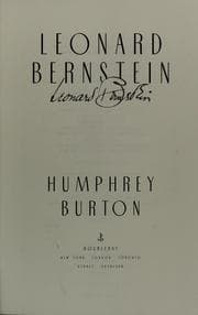 Tapa de Leonard Bernstein