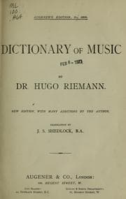 Tapa de Dictionary of music