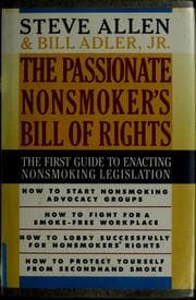 Tapa de The passionate nonsmoker's bill of rights