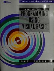 Tapa de An introduction to programming using Visual Basic