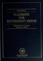 Tapa de Planning for retirement needs