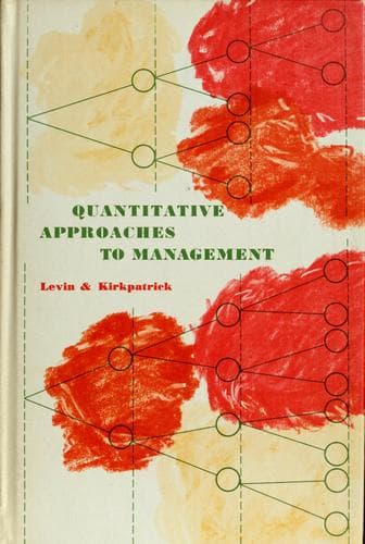 Tapa de Quantitative approaches to management